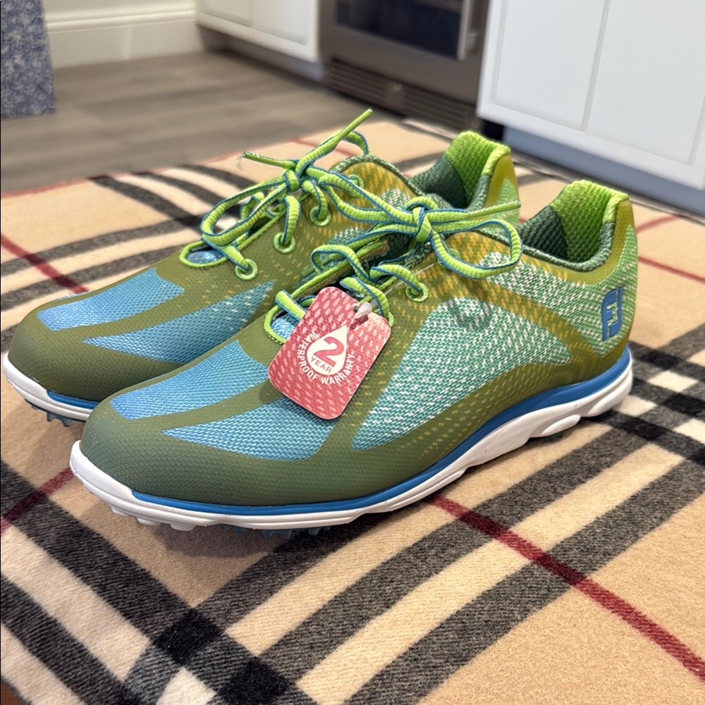 FootJoyGreen and Blue Golf Shoes
